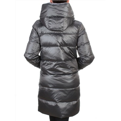 6809 DARK GREY Пальто зимнее женское KARERSITER (200 гр. холлофайбер)