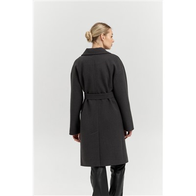 Пальто женское демисезонное 25885 (базальт/рубчик)