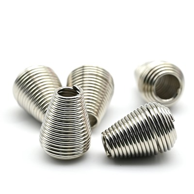 Концевик "Пружинка", цв.стальной, 14*12мм (упаковка 10шт)