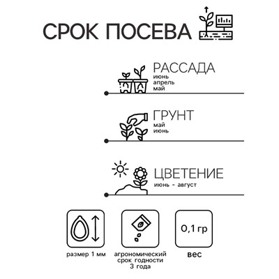 Семена Гипсофила "Розовая", ц/п,  0,05 г.