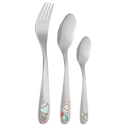 НАБОР ДЕТСКИХ СТОЛОВЫХ ПРИБОРОВ LEFARD "МОЙ ЗАЙЧИК" 3 ПР.