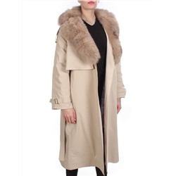 21003 BEIGE Пальто зимнее женское MAILILUO (150 гр. холлофайбера)