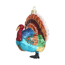 Индюк синий (стекло) 9х6,5х10 см