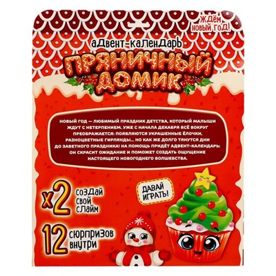 Новый год! Набор для опытов на 12 дней «Адвент-календарь: Пряничный домик»