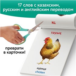Книга по методике Г. Домана «Животные фермы», на казахском языке