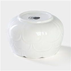 Сахарница с ложкой на бамбуковой подставке BellaTenero, 350 мл, фарфор, белая