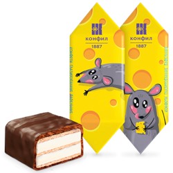 Конфеты Дразнилки вафельные Сырные 1 кг/КОНФИЛ