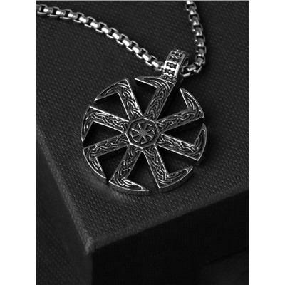 Кулон унисекс «Светоч», цвет чернёное серебро, 60 см