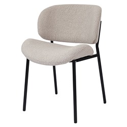 Стул Embrace, букле, серо-бежевый