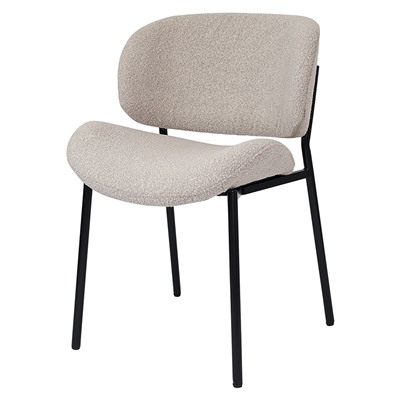 Стул Embrace, букле, серо-бежевый
