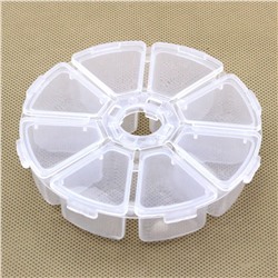 Kristaller Пластиковый органайзер для маникюрных принадлежностей, 8 отделений