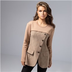 Свитшот приталенного силуэта, Вкус победы (мокка)