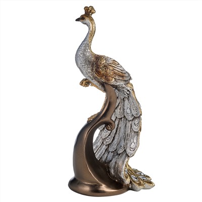 ФИГУРКА "ПАВЛИН" 11*13*25 СМ. СЕРИЯ "МАХАРАДЖИ" (КОР=12ШТ.)