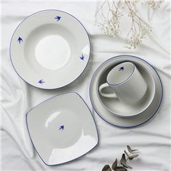 Тарелка керамическая плоская «Ласточка», 20 см, Dolce Ceramo