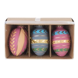 GAEM Набор из 3-х изделий декоративных подвесных "Яйцо пасхальное" (4,5*8), L13,5 W7 H5 см