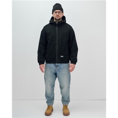 Куртка из вельвета мужская демисезонная черного цвета 25336Ch