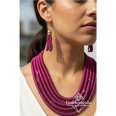 Набор бижутерии колье трансформер и серьги П5/003