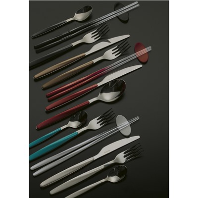 Набор из 24 столовых приборов Cutlery My Fusion, черный