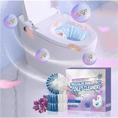 Таблетки очищающие для сливного бачка унитаза ЛАВАНДА, набор 4 шт. по 50 гр.