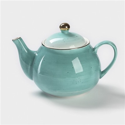 Заварочный чайник Доляна «Млечный путь», 900 мл, фарфор, бирюзовый