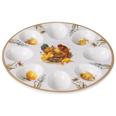 БЛЮДО ДЛЯ 8 ЯИЦ LEFARD "SUNDAY" 22 СМ (КОР=18ШТ.)