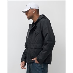 Куртка спортивная мужская весна осень черного цвета 25471Ch