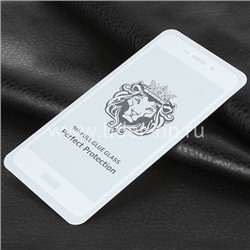 Защитное стекло на экран для Huawei Honor V9 Play 5-10D (без упаковки) белое