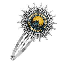 HZG-0373 Заколка Волк воет на луну