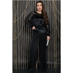 Блуза Жизель (черная) Б11858