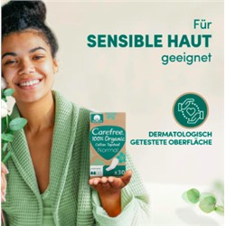 Carefree  Slipeinlagen Organic Cotton Normal 30 St, Карефри Ежедневные прокладки из органического хлопка Normal 30шт, 10 упаковок (300 штук)