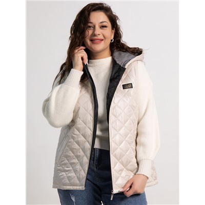 Жилет утепленный Дориана (бежевый) Б15322-18М