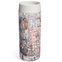 ТЕРМОКРУЖКА ГОРОД 350 МЛ, КОЛБА НЕРЖ.СТАЛЬ 18/10