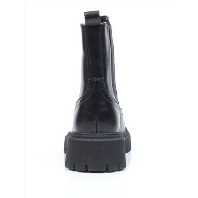 04-5278-1 BLACK Ботинки демисезонные женские (натуральная кожа, байка)