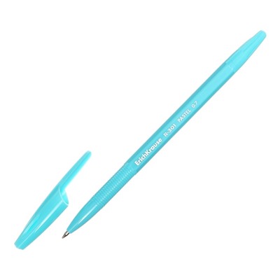Ручка шариковая ErichKrause R-301 Pastel Stick, узел 0.7 мм, чернила синие, длина линии письма 2000 метров