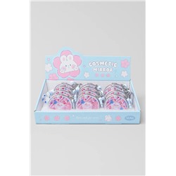 Зеркало-шейкер раскладное с шнурком "Fresh", голубое, шоу-бокс 12 шт.