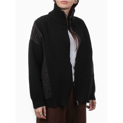 3155 BLACK Куртка-кардиган женская (90% хлопок, 10% синтепон)