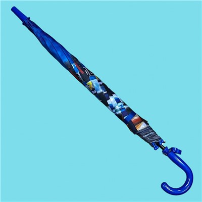 Зонт-трость для мальчика (Автомобили) полуавтомат Арт 003/3