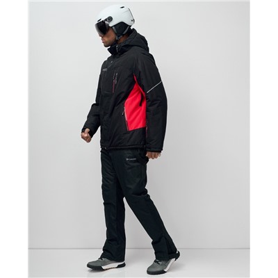 Горнолыжный костюм мужской зимний красного цвета 07715Kr