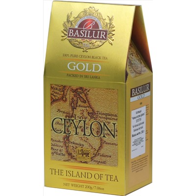 BASILUR. Чайный остров. Gold 200 гр. карт.пачка