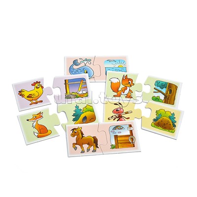 Развивающая игра "Чей домик?"