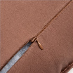 Подушка Этель, 45×45+1 см, коричневая, 100% хлопок
