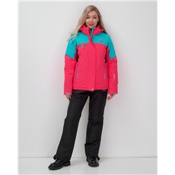 Горнолыжный костюм женский зимний УЦЕНКА малинового цвета 02810M
