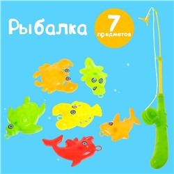 Рыбалка «Ловись рыбка»: удочка, 6 рыбок МИКС