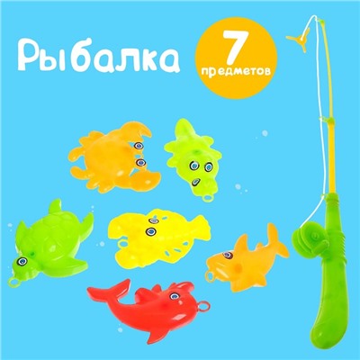 Рыбалка «Ловись рыбка»: удочка, 6 рыбок МИКС