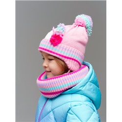 Комплект для девочки: шапка, снуд