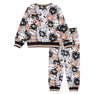 Комплект для девочки: свитшот, брюки