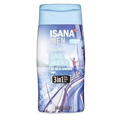 ISANA MEN 3in1 Duschgel Sail Away  Гель для душа  с питательными ингредиентами для длительного ощущения свежести 300 г