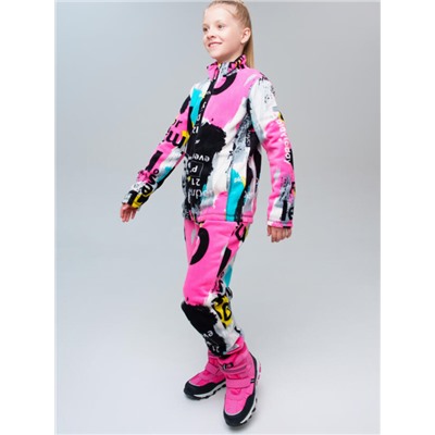 Комплект для девочки: куртка и брюки флисовые