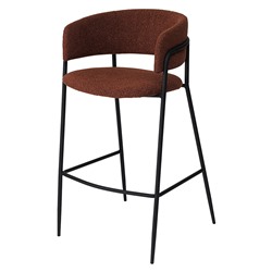 Стул барный Helning, букле, терракота