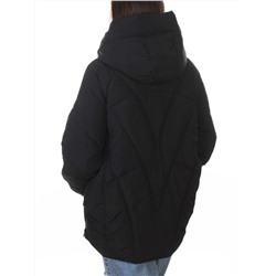 9913 BLACK Куртка зимняя женская (150 гр. холлофайбер)